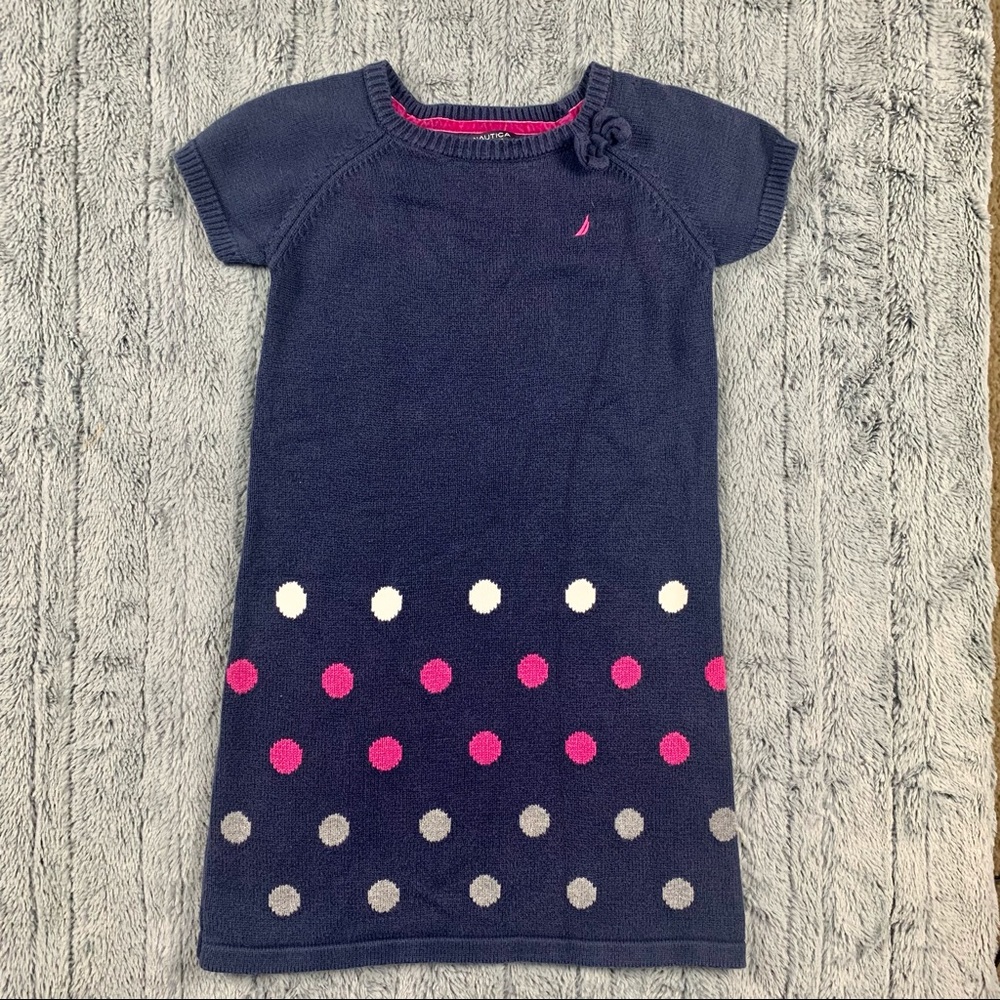 Girls Nautica Sweater Dress Size 7